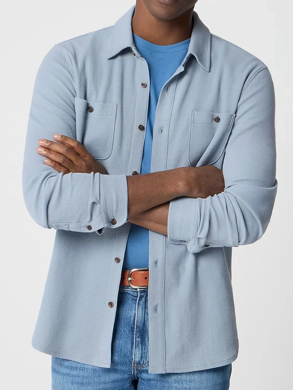 J. Crew Men's Waffle-Knit Shirt New Size XXL